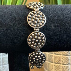 Beautiful Peruvian 950 Oxidized Sterling Silver Bracelet